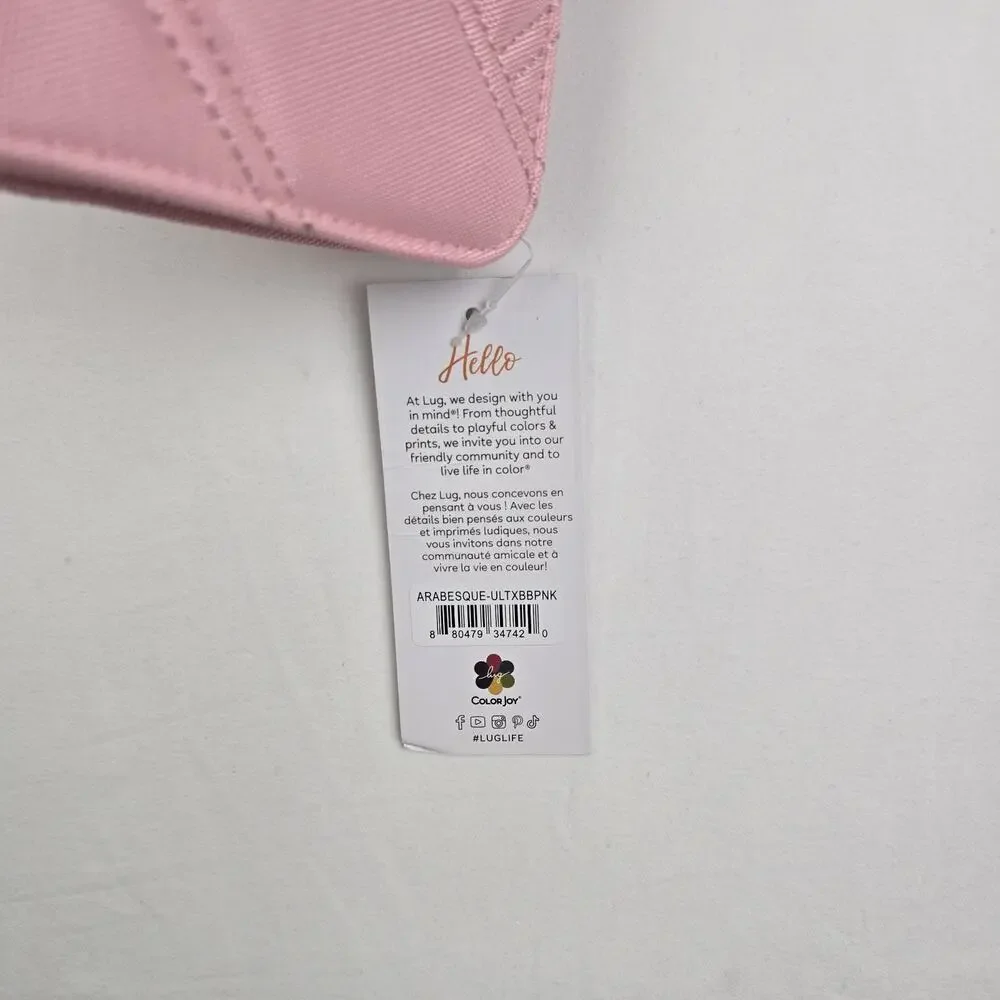 Lug‎ Arabesque Zip Wallet In Pink. New With Tag.